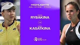 Elena Rybakina vs. Daria Kasatkina | 2024 Abu Dhabi Final | WTA Match Highlights