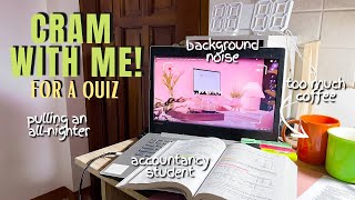 live 🔴 | (cram) study with me for an accounting quiz 📚 *pulling another all-nighter* | accountancy