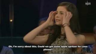 Lena Meyer-Landrut - NDR Talkshow outtakes 2011-04-08 (english subs)