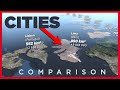 CITIES size Comparison ► 3D Animation