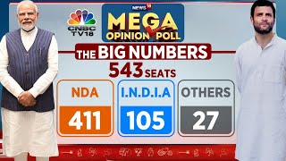 Mega Opinion Poll | BJP-Led NDA Expected To Cross The 400-Mark In Lok Sabha Elections | PM Modi