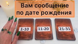 Вам сообщение по дате рождения