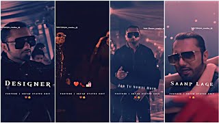 Designer Song Status🛍️👠 Yo Yo Honey Singh x Gururandha 🎧🎵 || Honey Singh Rap ||  #Shorts