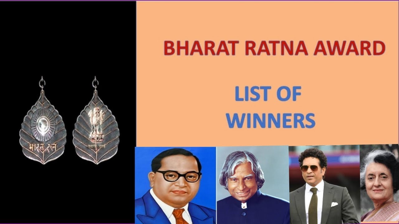 Bharat Ratna Award List In India || Bharat Ratna Award Winners ...