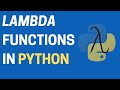 32. Python Lambda Functions Explained! | One-Line Magic for Beginners
