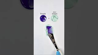 let's Mixing Purple \u0026 MintGreen 😍 #relaxing #colorfulmixing #artist #colormixingmagic #artvideo