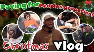 PAYING FOR PEOPLES GROCERIES!! (CRISTMAS VLOG) MUST SEE!