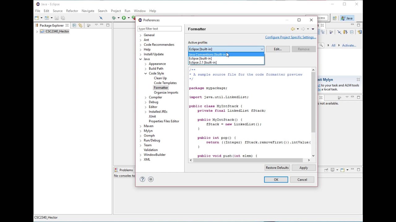How To Set Auto Format In Eclipse Lipstutorial Org