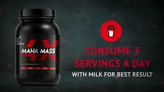 Arcon 4X Maha Mass High Protien Mass Gainer With Added Digestive Enzymes