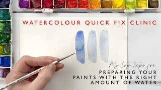 Preparing Your Watercolour Paints With The Right Amount Of Water