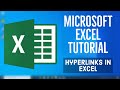 Microsoft Excel Tutorial - Create Hyperlinks in Excel | Links in MS Excel