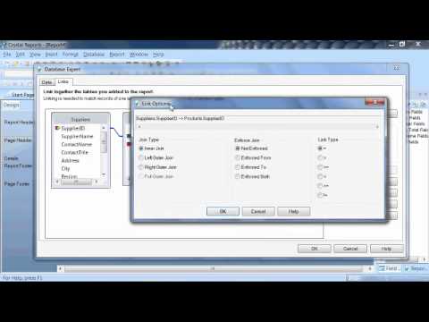 Crystal Reports Tutorial: Using Multiple Linked Tables Crystal Reports Tutorial: Using Multiple Linked Tables