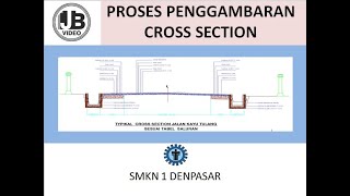 MENGGAMBAR CROSS SECTION