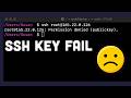 Fix for SSH Permission Denied (Public Key)