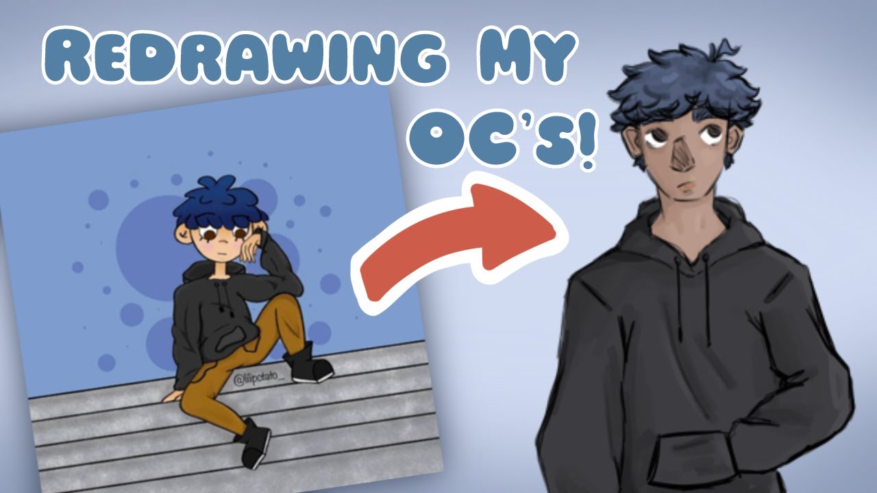 Redrawing My Oc S Youtube