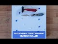 EASY & SIMPLE ABSTRACT PAINTING WITH BLUE /ANJALI FINE ARTS-ABSTRACT ARTIST #HOWTO / ACRYLICPAINTING