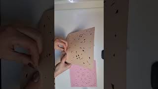 Making a heart mandala shadow box