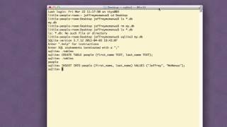 CodeLesson Getting Started with SQLite