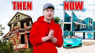 5 YouTubers Houses Then And Now! (MrBeast, Jelly, Unspeakable, DanTDM)