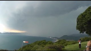 ★フライト中に巨大積乱雲来襲にパニック★