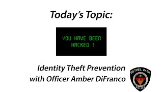 Live Well Bethel Park Series - Identity Theft Prevention