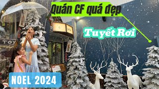 Độc Đáo Quán CAFE có tuyết rơi tuyệt đẹp tại Châu Đốc An Giang . Noel 2024 quán CF LACA.