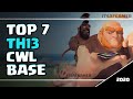 [CWL BASE] Top 7 Best TH13 War Base Links 2020 | Anti Everything | Anti 3 Star Layouts!