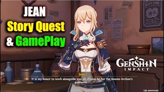 Genshin Impact Jean GamePlay & Story Quest