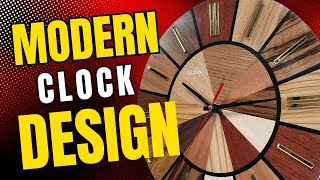 A Wooden Clock Made From 10 Types of Wood + Epoxy Resin 🕰️✨