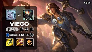 Viego vs Skarner Jungle - EUW Challenger - Patch 14.24 Season 14