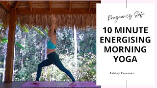 10-min ENERGISING Morning Yoga | (Pregnancy Safe).. Ashley Freeman
