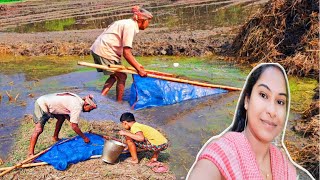 ঠ্যালা জালি দিয়ে ভিলেজ স্টাইল মাছ ধরলাম || Village Style Fishing- #Fishing #newvlog #fishvlog