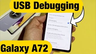 Galaxy A72: How to Enable USB Debugging Mode