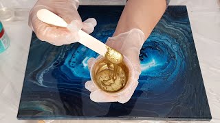 STUNNING!!! Embellish an Acrylic Pour - Mixed Media