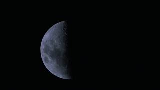 FIRST QUARTER MOON TIMELAPSE, 24 MAC 2018