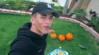 EXPLODING PUMPKIN BOMB! LIVE FOOTAGE DANGEROUS DO NOT TRY