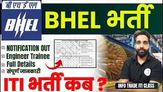 BHEL Recruitment 2025 Engineer Trainee | BHEL Full Notification Out 2025 | BHEL Vacancy 2025