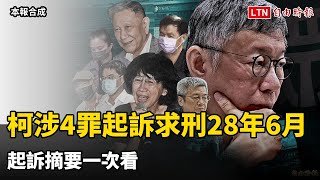 柯文哲涉4罪起訴求刑28年6月 起訴摘要一次看