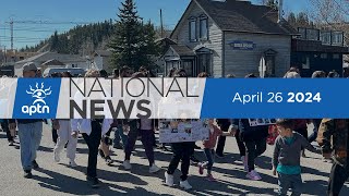APTN National News April 26, 2024 – Family frustrated by investigation, Jury recommendations
