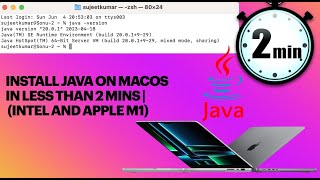 How to install Java on MacOS in less than 2 mins | (Intel and Apple M1)