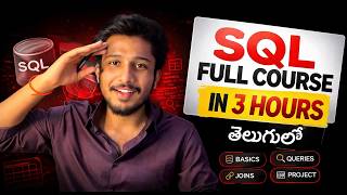 SQL Full Course in Telugu | Zero to Hero 🔥