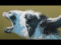 油絵タイムラプス 2時間40分で描くリアルなラマのメイキング oil painting time lapse