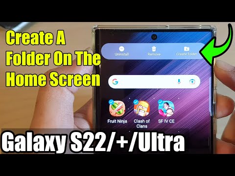 Galaxy S22/S22/Ultra: Cómo crear una carpeta en la pantalla de inicio