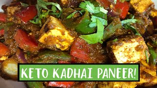 Keto Kadhai Paneer | Keto Indian Food | Easy To Keto Vegetarian Recipes