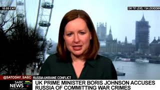 Russia-Ukraine I UK Prime Minister Boris Johnson accuses Russia of committing war crime