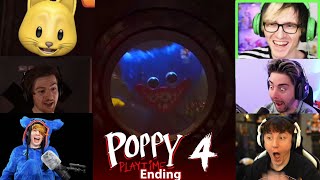 YouTubers Reaction On Poppy Playtime Chapter 4 ENDING