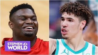Would Stephen A. rather start a team with Zion or LaMelo? | Stephen A's World