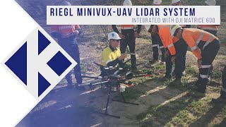 RIEGL miniVUX-UAV LiDAR system integrated with DJI Matrice 600