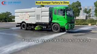 China Road Sweeper Truck Dongfeng Street Square Vacuum Cleaning Truck for Cambodia