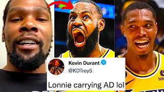 NBA PLAYERS REACT TO LA LAKERS BEAT GOLDEN STATE WARRIORS GAME 4 | LEBRON & LONNIE WALKER REACTION